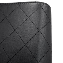 Load image into Gallery viewer, CHANEL Matelasse CC Logo Passport Case BlackAP3824-B15615-94305 Calf Leather