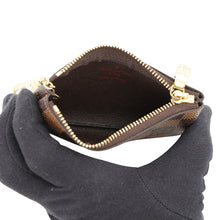 Load image into Gallery viewer, LOUIS VUITTON Card Key Case Pochette Cles BrownN62658 Damier Ebene Canvas