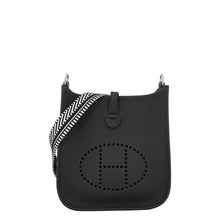 Load image into Gallery viewer, HERMES Evelyne Amazon Short Sangle Caval Black Taurillon Clemence Size TPM