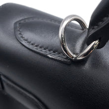 将图像加载到图库查看器中,HERMES Kelly Sellier Black Box Calf Leather Size 32
