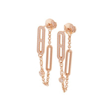 Load image into Gallery viewer, HERMES Chaine d'Ancre Chaos EarringsH222516B 18K Pink Gold