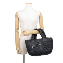 Load image into Gallery viewer, CHANEL Coco Cocoon Tote Bag BlackA48610 Nylon Size PM