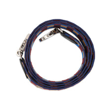 Load image into Gallery viewer, HERMES Bandouliere Maxi Blue/Black/Biscuit/Rouge Canvas Swift Leather