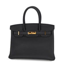 将图像加载到图库查看器中,HERMES Birkin Black Taurillon Clemence Size 30