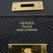 将图像加载到图库查看器中,HERMES Kelly wallet long to go Black Epsom