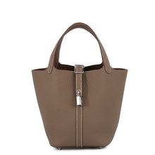 将图像加载到图库查看器中,HERMES Picotin Lock Etoupe Taurillon Clemence Size PM