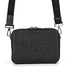将图像加载到图库查看器中,Dior Dior Gravity Zip Pouch with Strap Black2ESBC119LLG_H00N Calf Leather