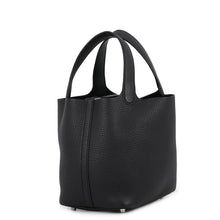 将图像加载到图库查看器中,HERMES Picotin Lock Black Taurillon Clemence Size PM