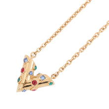 将图像加载到图库查看器中,LOUIS VUITTON Collier Essential V Planet BigM68920 Gold Plated Rhinestone