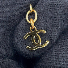将图像加载到图库查看器中,CHANEL CC Logo Heart Necklace Gold Gold Plated Faux Pearl Rhinestone