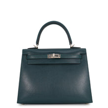 Load image into Gallery viewer, HERMES Kelly Sellier Vert Shipley Chevre Shamqila Size 25