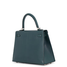 Load image into Gallery viewer, HERMES Kelly Sellier Vert Shipley Chevre Shamqila Size 25