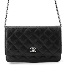 Load image into Gallery viewer, CHANEL Matelasse Classic Chain Wallet BlackAP4241 Caviar Leather