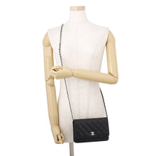 Load image into Gallery viewer, CHANEL Matelasse Classic Chain Wallet BlackAP4241 Caviar Leather