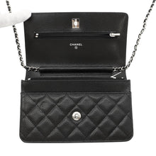 Load image into Gallery viewer, CHANEL Matelasse Classic Chain Wallet BlackAP4241 Caviar Leather