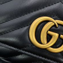 将图像加载到图库查看器中,GUCCI GG Marmont continental wallet Black443436 DTD1T 1000 Leather