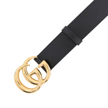 将图像加载到图库查看器中,GUCCI Double G Wide Belt Size 95/38 Black406831 0YA0G 1000 Leather