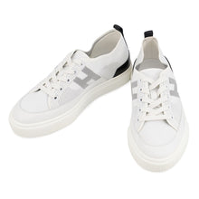 将图像加载到图库查看器中,HERMES Deep Sneakers White/Black Fabric Rubber Size 38.5