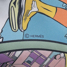 Load image into Gallery viewer, HERMES Maxi Twilly PREMIER CHANT WOW Mauve/Blanc/Blue Silk100%