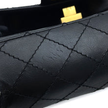 将图像加载到图库查看器中,CHANEL Matelasse 2.55 ChainShoulder Bag BlackAS0874 Aged Calf Leather Size Mini