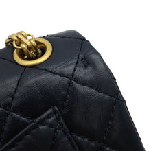 将图像加载到图库查看器中,CHANEL Matelasse 2.55 ChainShoulder Bag BlackAS0874 Aged Calf Leather Size Mini