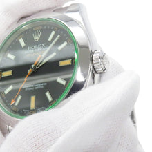 将图像加载到图库查看器中,ROLEX Milgauss W40mm Stainless Steel Black Dial116400GV