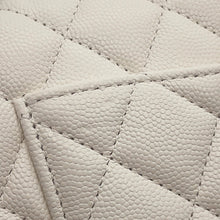 将图像加载到图库查看器中,CHANEL Matelasse 25 Double Flap Chain Shoulder WhiteA01112 Caviar Leather