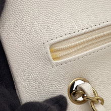 将图像加载到图库查看器中,CHANEL Matelasse 25 Double Flap Chain Shoulder WhiteA01112 Caviar Leather