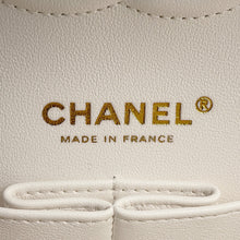 将图像加载到图库查看器中,CHANEL Matelasse 25 Double Flap Chain Shoulder WhiteA01112 Caviar Leather