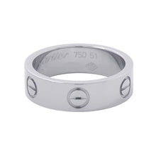 Load image into Gallery viewer, CARTIER Love Ring Size Classic/51/#11B4084751/B4084700 18K White Gold