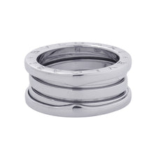 将图像加载到图库查看器中,BVLGARI B.Zero1 B-zero1 3-band Ring Size 51/#11 18K White Gold