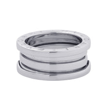将图像加载到图库查看器中,BVLGARI B.Zero1 B-zero1 3-band Ring Size 51/#11 18K White Gold