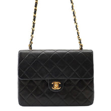 将图像加载到图库查看器中,CHANEL Mini Matelasse BlackA01163 Lambskin Size 20