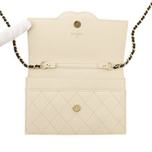 Load image into Gallery viewer, CHANEL CC Logo Chain Wallet Beige/BlackAP5455 Caviar Leather