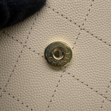 Load image into Gallery viewer, CHANEL CC Logo Chain Wallet Beige/BlackAP5455 Caviar Leather