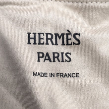 将图像加载到图库查看器中,HERMES Flare dress by Maillon Equestre Size 36 Beige/Black6H4522DG Cotton