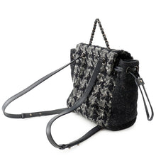 Load image into Gallery viewer, CHANEL CC Logo Backpack Black/Gray Tweed