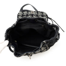Load image into Gallery viewer, CHANEL CC Logo Backpack Black/Gray Tweed
