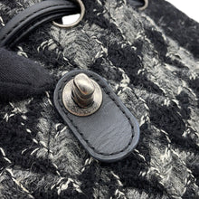 Load image into Gallery viewer, CHANEL CC Logo Backpack Black/Gray Tweed