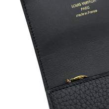 将图像加载到图库查看器中,LOUIS VUITTON Portefeuille Capucine Tiny NoirM12149 Taurillon Leather