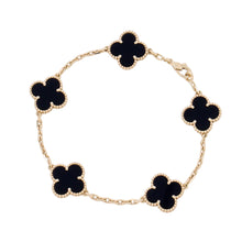 Load image into Gallery viewer, Van Cleef & Arpels Vintage Alhambra 5 Motif BraceletVCARA41300 18K Yellow Gold