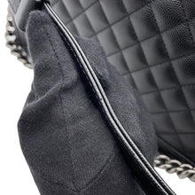 将图像加载到图库查看器中,CHANEL Boy Chanel ChainShoulder Bag BlackA92193 Caviar Leather Size Large