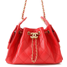 将图像加载到图库查看器中,CHANEL CHANEL 25 ChainShoulder Bag RedAS5631 Caviar Leather Size Mini