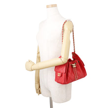 将图像加载到图库查看器中,CHANEL CHANEL 25 ChainShoulder Bag RedAS5631 Caviar Leather Size Mini