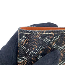 将图像加载到图库查看器中,GOYARD Herringbone Long Wallet Black/Tan PVC/Leather