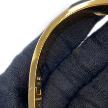Load image into Gallery viewer, HERMES ClicHH Bangle Size PM Black Enamel Gold Plated