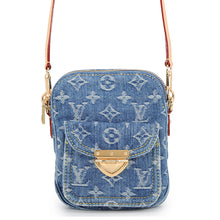 将图像加载到图库查看器中,LOUIS VUITTON Pochette Fairfax Blue DenimM82948 Monogram Denim LVRemix