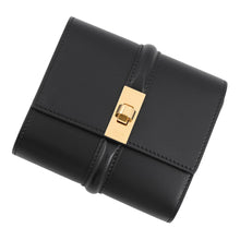 Load image into Gallery viewer, CELINE 16 Seize Small Trifold Wallet Black10F523 Leather
