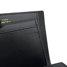 Load image into Gallery viewer, CELINE 16 Seize Small Trifold Wallet Black10F523 Leather