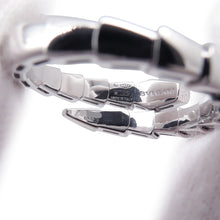将图像加载到图库查看器中,BVLGARI Serpenti Viper Single Coil Ring Size XXL (Approximately size 20-22)360470 18K White Gold